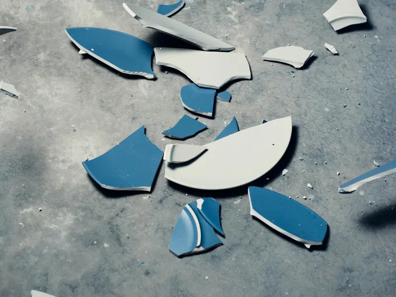 Tradition danoise des assiettes cassées devant les portes pour le Nouvel An