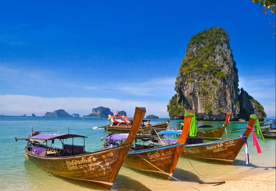 Marché flottant thaïlandais